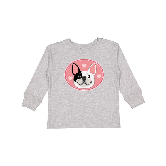 Inktastic French Bulldog Dog Girls Long Sleeve Toddler T-Shirt