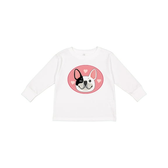 Inktastic French Bulldog Dog Girls Long Sleeve Toddler T-Shirt