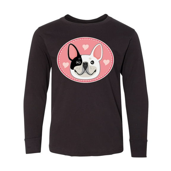 Inktastic French Bulldog Dog Long Sleeve Youth T-Shirt