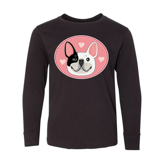 Inktastic French Bulldog Dog Long Sleeve Youth T-Shirt