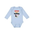 thumbnail image 1 of Inktastic French Bulldog Gift Boys or Girls Long Sleeve Baby Bodysuit, 1 of 5