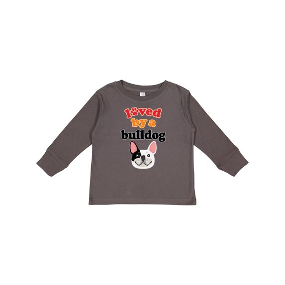 Inktastic French Bulldog Gift Boys or Girls Long Sleeve Toddler T-Shirt