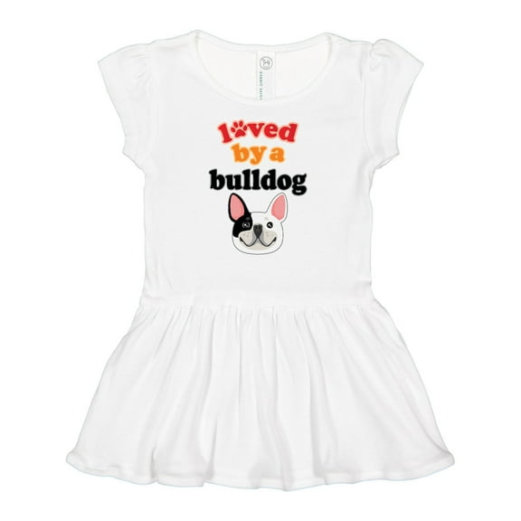 Inktastic French Bulldog Girls Baby Dress