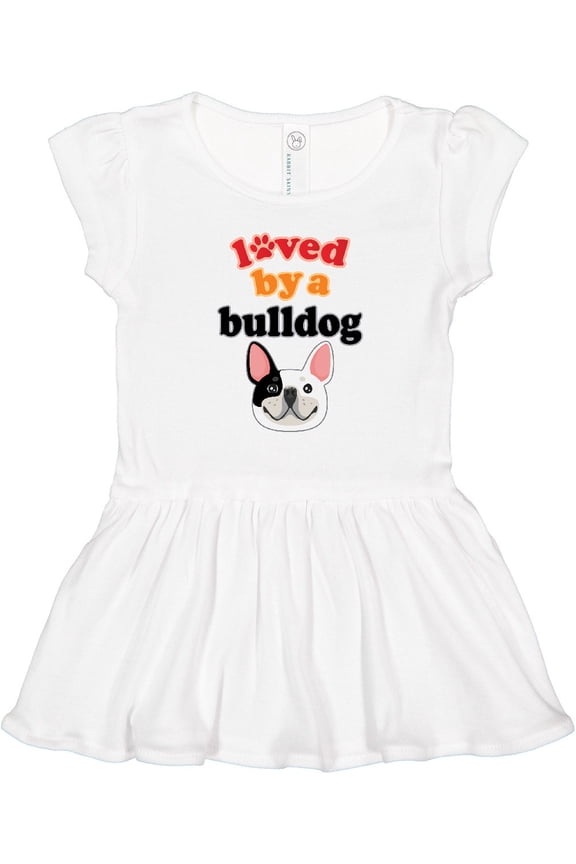 French Bulldog Girls Toddler Dress