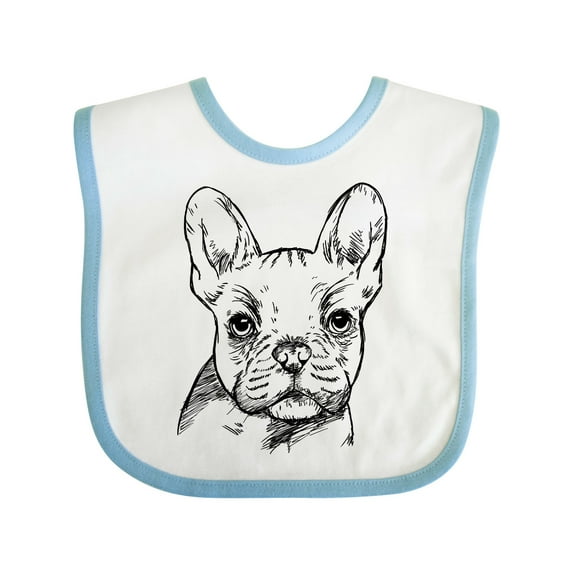 Inktastic French Bulldog Portrait Boys or Girls Baby Bib