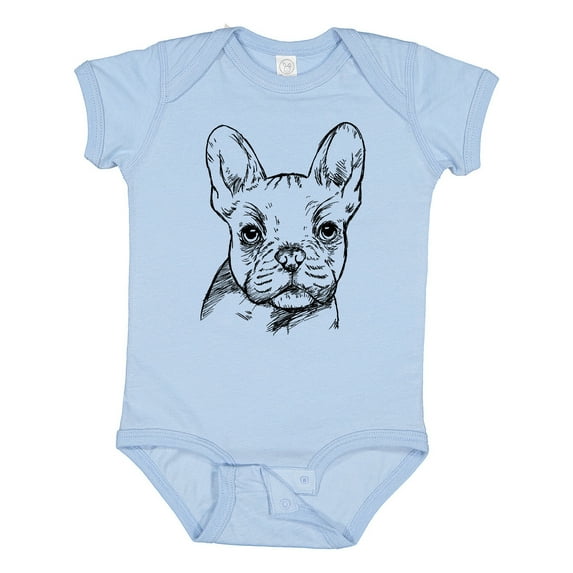 Inktastic French Bulldog Portrait Boys or Girls Baby Bodysuit