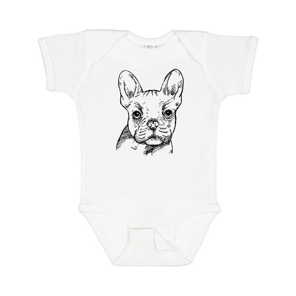 Inktastic French Bulldog Portrait Boys or Girls Baby Bodysuit