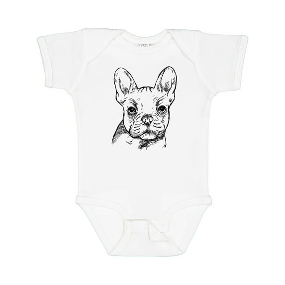 Inktastic French Bulldog Portrait Boys or Girls Baby Bodysuit