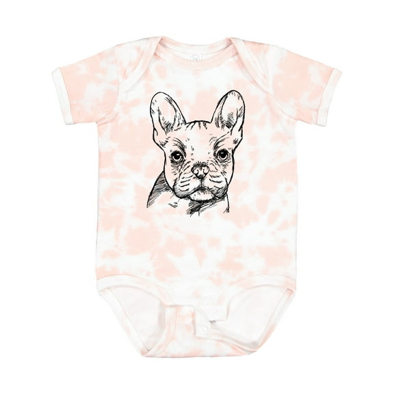 Inktastic French Bulldog Portrait Boys or Girls Baby Bodysuit