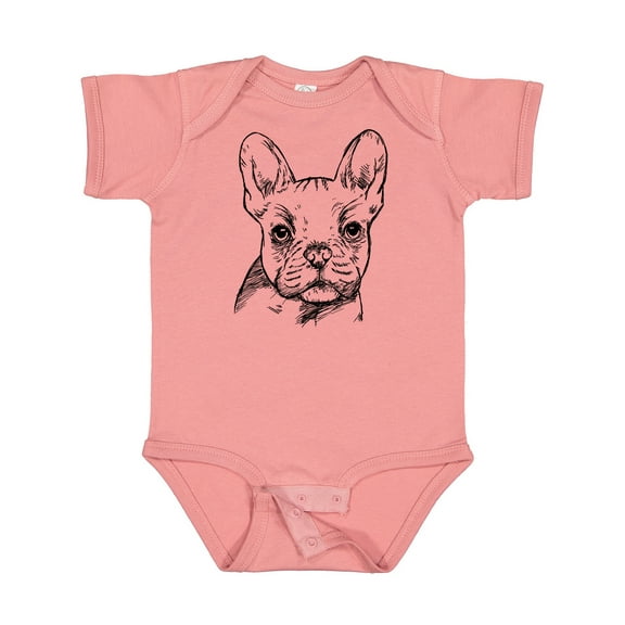 Inktastic French Bulldog Portrait Boys or Girls Baby Bodysuit