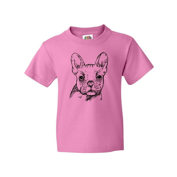 Inktastic French Bulldog Portrait Youth T-Shirt
