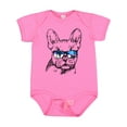 thumbnail image 1 of Inktastic French Bulldog Portrait with Sunglasses Boys or Girls Baby Bodysuit, 1 of 5