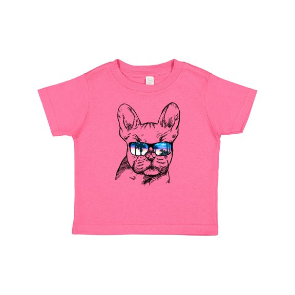 Inktastic French Bulldog Portrait with Sunglasses Boys or Girls Baby T-Shirt