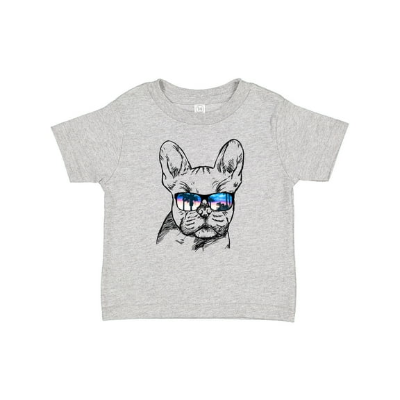Inktastic French Bulldog Portrait with Sunglasses Boys or Girls Baby T-Shirt