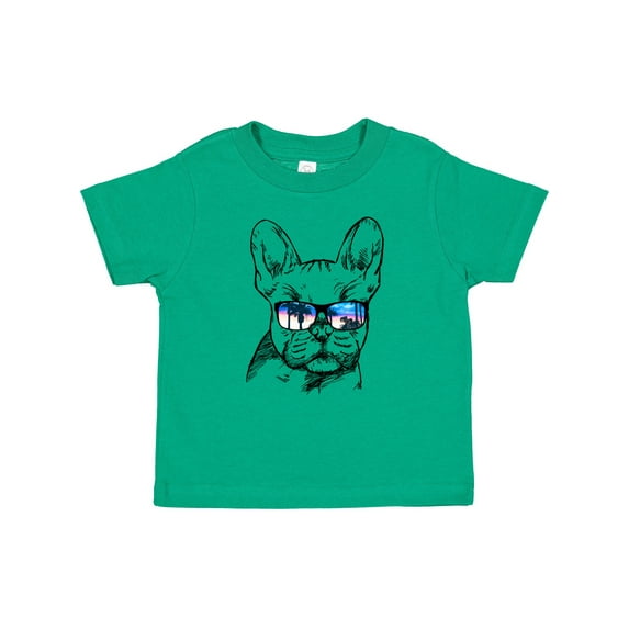 Inktastic French Bulldog Portrait with Sunglasses Boys or Girls Baby T-Shirt