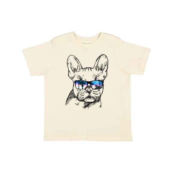 Inktastic French Bulldog Portrait with Sunglasses Boys or Girls Toddler T-Shirt