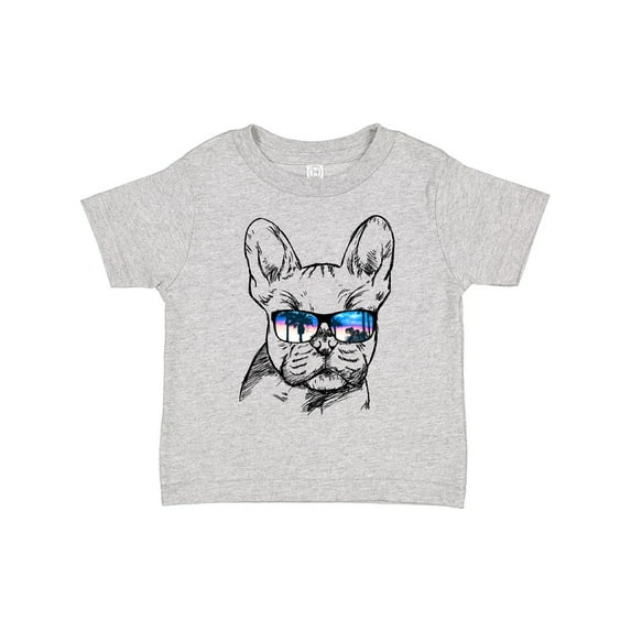 Inktastic French Bulldog Portrait with Sunglasses Boys or Girls Toddler T-Shirt