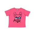 thumbnail image 1 of Inktastic French Bulldog Portrait with Sunglasses Boys or Girls Toddler T-Shirt, 1 of 5