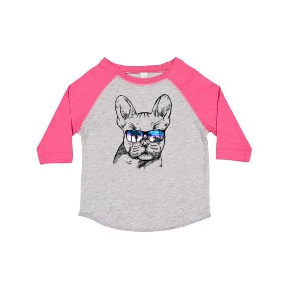 Inktastic French Bulldog Portrait with Sunglasses Boys or Girls Toddler T-Shirt
