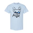 thumbnail image 1 of Inktastic French Bulldog Portrait with Sunglasses T-Shirt, 1 of 5