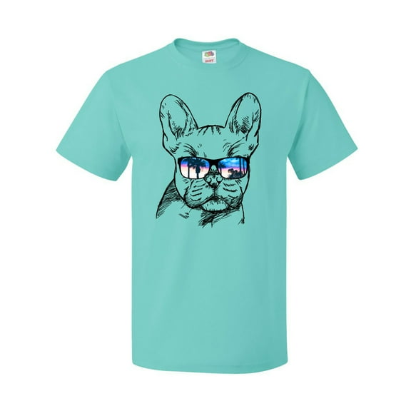 Inktastic French Bulldog Portrait with Sunglasses T-Shirt