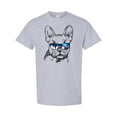 thumbnail image 1 of Inktastic French Bulldog Portrait with Sunglasses T-Shirt, 1 of 5
