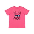 thumbnail image 1 of Inktastic French Bulldog Portrait with Sunglasses Youth T-Shirt, 1 of 5