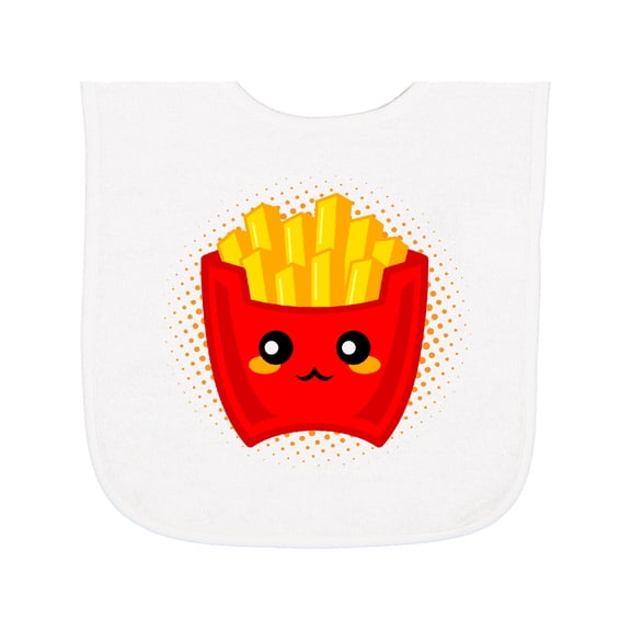 Inktastic French Fries Funny Food Baby Terry Cloth Bib