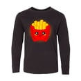 thumbnail image 1 of Inktastic French Fries Funny Food Long Sleeve Youth T-Shirt, 1 of 5