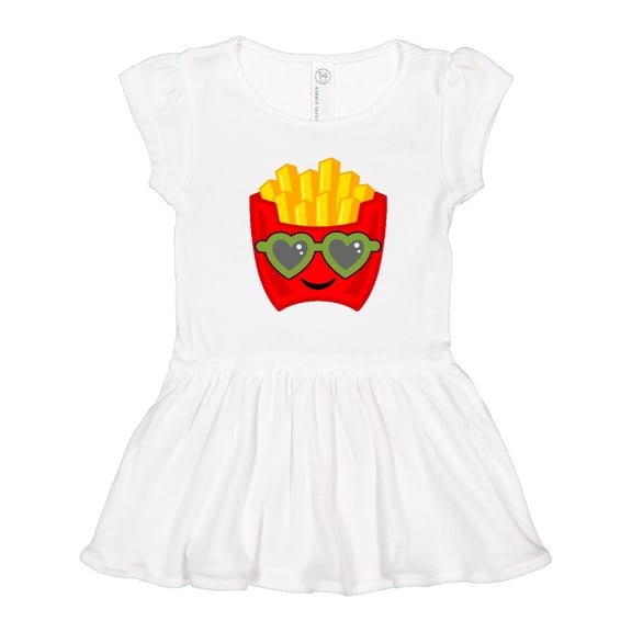 Inktastic French Fries Funny Fry Lover Girls Toddler Dress