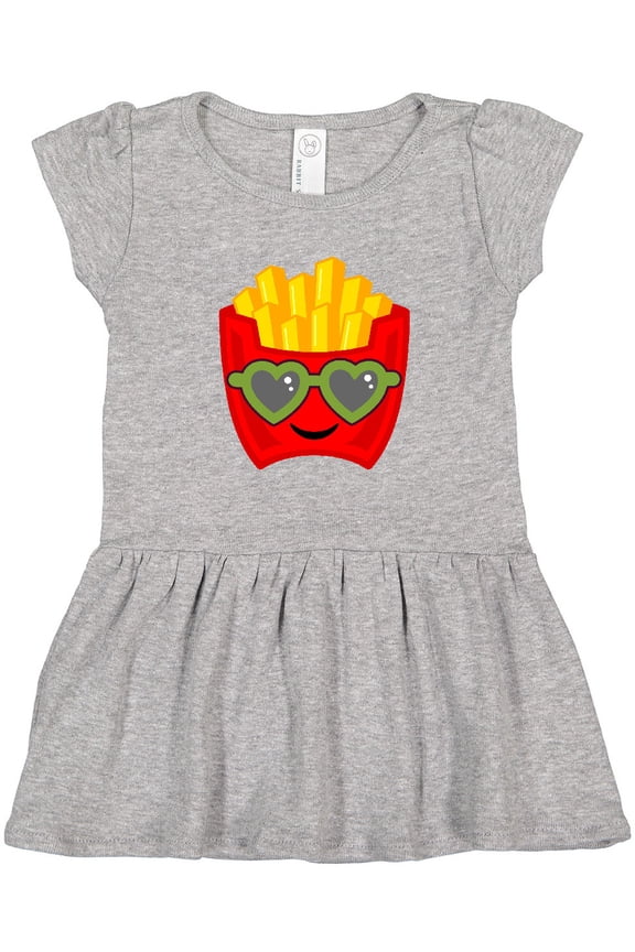 French Fries Funny Fry Lover Girls Toddler Dress