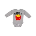 thumbnail image 1 of Inktastic French Fries Powered By Fries Boys or Girls Long Sleeve Baby Bodysuit, 1 of 5