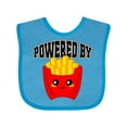 thumbnail image 1 of Inktastic French Fries Powered by Fries Boys or Girls Baby Bib, 1 of 4