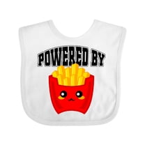 Inktastic French Fries Powered by Fries Boys or Girls Baby Bib