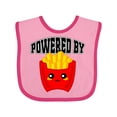 thumbnail image 1 of Inktastic French Fries Powered by Fries Boys or Girls Baby Bib, 1 of 4