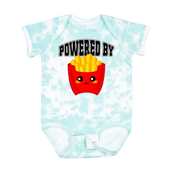 Inktastic French Fries Powered by Fries Boys or Girls Baby Bodysuit