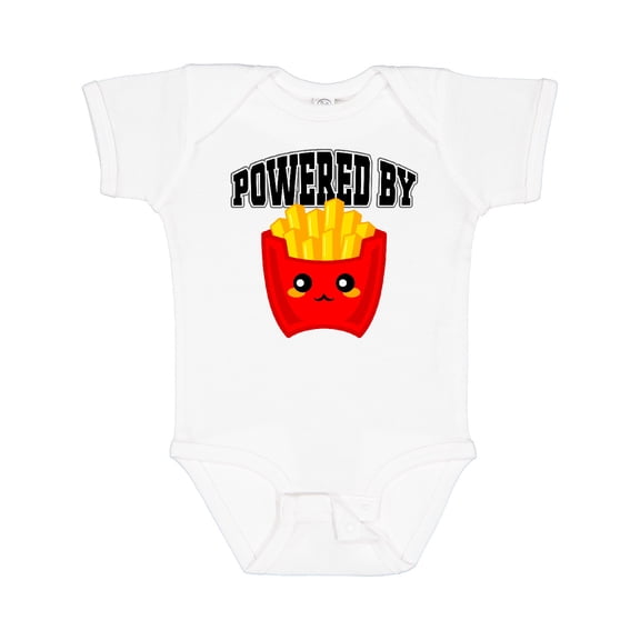 Inktastic French Fries Powered by Fries Boys or Girls Baby Bodysuit