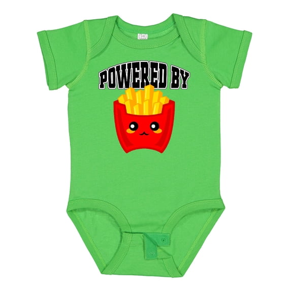 Inktastic French Fries Powered by Fries Boys or Girls Baby Bodysuit