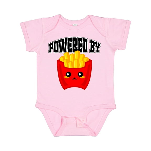 Inktastic French Fries Powered by Fries Boys or Girls Baby Bodysuit
