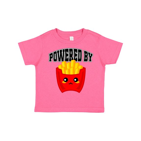 Inktastic French Fries Powered by Fries Boys or Girls Toddler T-Shirt