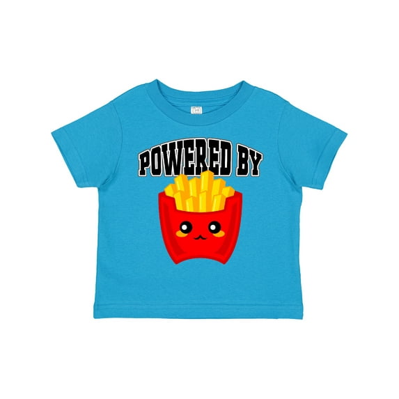 Inktastic French Fries Powered by Fries Boys or Girls Toddler T-Shirt