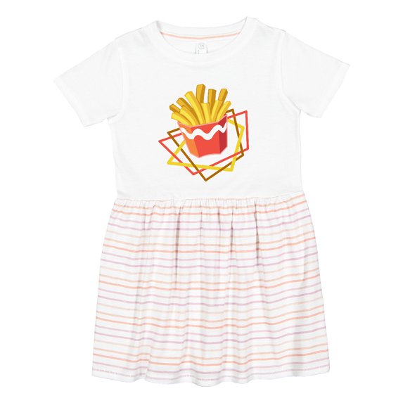 Inktastic French Fries for Summer Girls Toddler Dress