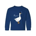 thumbnail image 1 of Inktastic French Goose says Honque Long Sleeve Youth T-Shirt, 1 of 5