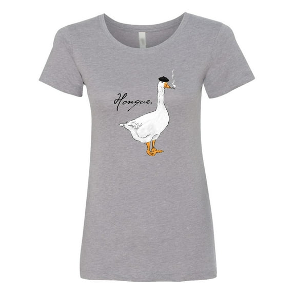 Inktastic French Goose Says Honque Women's T-Shirt