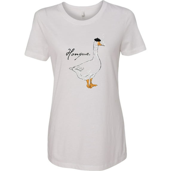 Inktastic French Goose Says Honque Women's T-Shirt