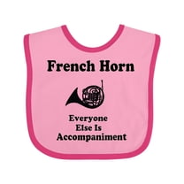 Inktastic French Horn Funny Boys or Girls Baby Bib
