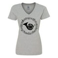 thumbnail image 1 of Inktastic French Horn Music Women's V-Neck T-Shirt, 1 of 5