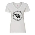 thumbnail image 1 of Inktastic French Horn Music Women's V-Neck T-Shirt, 1 of 5