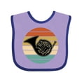 thumbnail image 1 of Inktastic French Horn Retro Music Sunset Boys or Girls Baby Bib, 1 of 4