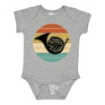 thumbnail image 1 of Inktastic French Horn Retro Music Sunset Boys or Girls Baby Bodysuit, 1 of 5
